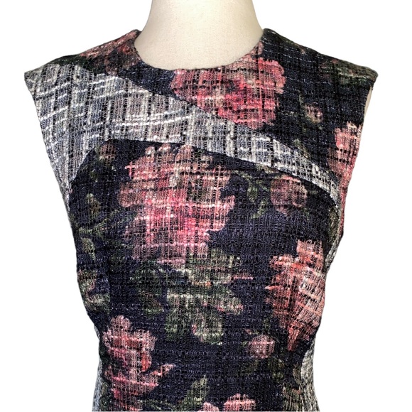 Carlisle Collection Bougainvillea Italian Tweed Boulce Sheath Dress - 2 - Picture 7 of 16